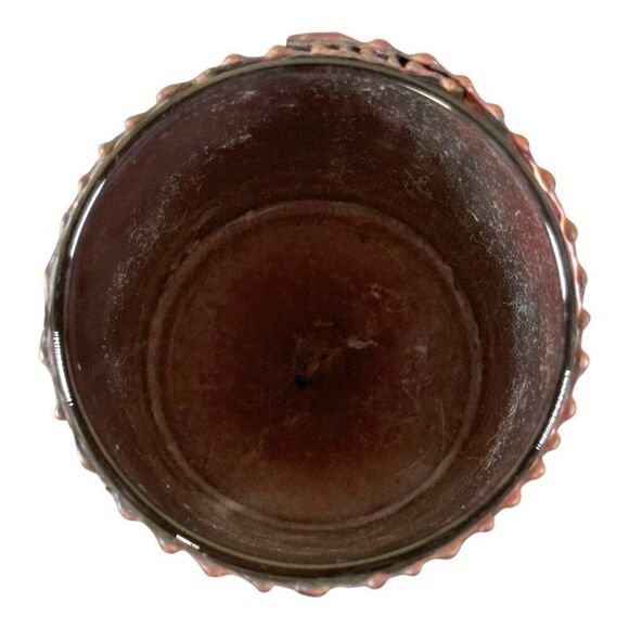 Vintage Handcrafted Kokopelli Copper Candle Holder 4" Tall Rust Patina Rustic - Picture 2 of 6